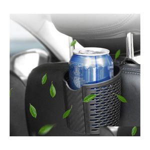 Bilhållare baksätet kopp huvudstöd hängande montering dricka vatten flaskförvaring hållare lastbil interiör arrangör droppleveransmobiler mo dh8kg