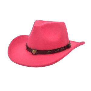 Il nuovo cappello di lana di minoranza di Amazon, cappello per uomini e donne europei e americani, cappello di lana, tendenza cappello da cowboy occidentale