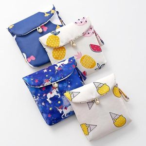 Storage Bags Girls Diaper Napkin Bag Sanitary Pads Package Coin Purse Jewelry Makeup Lips Organizer Pouch CaseStorage