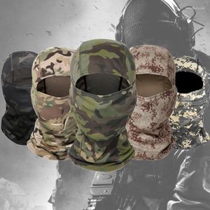 BERETS 2023 전술 위장 Balaclava Full Face Mask Wargame CP 군용 모자 사냥 자전거 사이클링 군대 Multicam Bandana Neck Gai