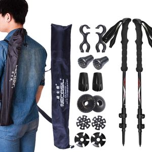 Trekking Polonyalılar 3 Bölüm Trekking Polonyalılar İskandinav Dış Mekan Yürüyüş Çubukları Dağ Tırmanış Antishock Ayarlanabilir Alpenstock J230224