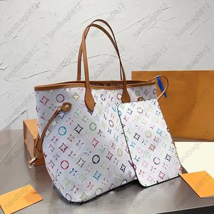 2023 dames luxe ontwerpers zakken dames crossbody tas echte handtassen portemonnee porties dame tote munt portemonnee 2 stks