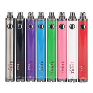 Bateria Evod Twist II 3.3-4.8V Tensão Variável eVod 2 1600mAh para Atomizadores CE4 CE5 Ego 510