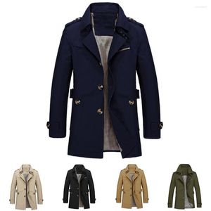 Men's Trench Coats Men Jacket Great Cardigan Spring Coat Windbreaker Autumn Wear Resistant For Dating