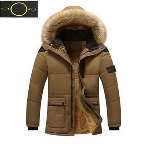 a2 Men's plus size Outerwear Coats winter down jacket stone jackets island coat windproof is land waterproof snow proof fluffy thick fur collar