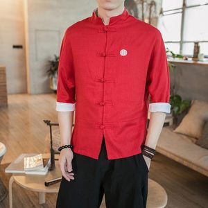 メンズカジュアルシャツタンスーツ禅服刺繍羽編みカーディガン日本の着物版メンズプリントユカタジャケットハラジュク