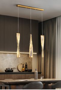Luxus Restaurant Kristall Anhänger Lichter Hotel Bar Lange Hängen Lampe Schlafzimmer Wohnzimmer Dekor Leuchte Café LED Kronleuchter