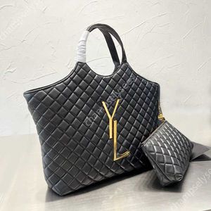 İcare maxi çanta lüks tasarımcı çanta çanta kadınlar tote çanta debriyaj deri haberci siyah püsküller loulou crossbody büyük kılıf moda2023