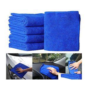 Handduk Högkvalitativ hem Garden MicrofiBre Cleaning Car Soft trasor Tvätt Duster30x30cm Ankom Drop Delivery Mobiles Motorcyklar Care DH3UM