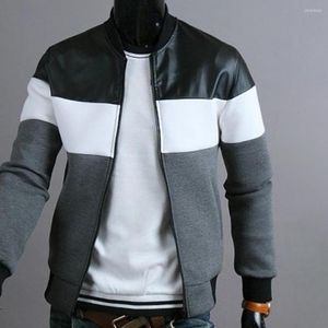 Men's Jackets Men Coat Casual Grey/Dark Grey Jacket Stylish Ribbed Oblique Pockets Slim Leisure Wear