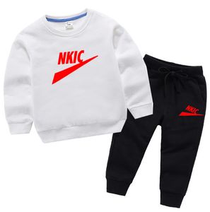 Novos conjuntos de roupas para crian￧as para meninos de manga longa cal￧as de 2 pe￧as de 2 pe￧as roupas de roupas de roupa de outono roupas de vestu￡rio infantil