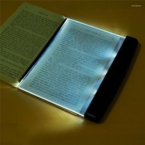 Bordslampor Led Book Light Reading Night Eyes Protective Flat Plate Portable Desk Lamp för hemma inomhusbarn