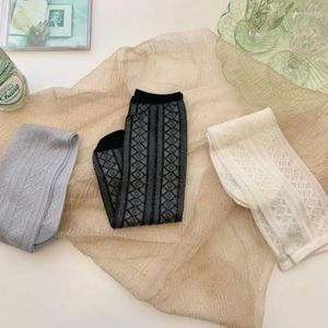 Women Socks Spring And Summer Stockings Female Korea China Slit Hollow Perspective Sexy Glass