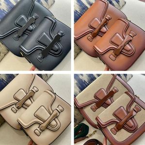 Deri Omuz Çantası Tasarımcı Eyer Crossbody Çanta Lüks Marka Messenger Çanta Moda Retro Kadın Çanta Tote Çanta