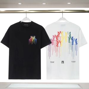 Männer T-Shirts Mode Brief DRIP COLLAGE Drucken T-shirts Männer Frauen Designer Streetwear T-shirts Männer Sommer Kurzarm Hip Hop T-Shirts J49