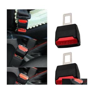 Safety Belts Accessories 2Pcs Thicken Car Seat Belt Plugin Mother Converter Dualuse Buckle Extende Clip Seatbelt Drop Delivery Mob Dh1B2