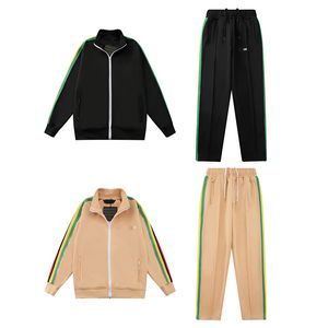 Дизайнерские спортивные костюмы Mens Track Clesuits Women Angels Sweet-Suit Side Stripe лента лента Письмовая печь для спортивной одежды Свободная повседневная трасса размер костюма S/m/l/xl