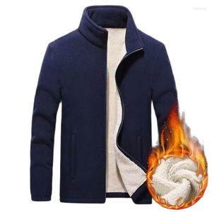 Men's Jackets Mens Thick Fleece Men Outwear Sportswear Wool Liner Warm Coats Man Thermal Coat Winter Plus Size M-8XL