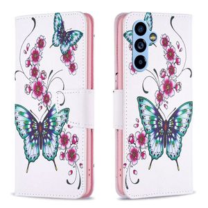 أنماط حالات Samsung A14 A34 A54 S23 S22 A04E A33 A23 A53 A73 M53 Ultra Plus 4G 5G Wallet Leather Colorfull Case