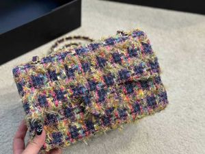 CC Bag Wallets Tweed Women Classic Flap Counter Bag اثنين