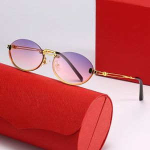 Солнцезащитные очки для женщин Lentes de Sol Mens Designer Солнцезащитные очки для кошачьих глаз без оправы золотые овальные очки буйволы буйволы