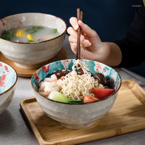 Bowls And Dish Set Household Creative Personalized Rice Soup Instant Noodle Ceramic Tableware Large Bowl