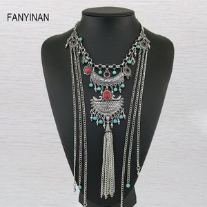 Chains Fashion Necklaces Brand Pendant Tassel Chain Choker Statement NecklaceLady Collares Jewelry Gift Beads For Bijoux G