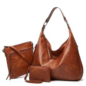 HBP Fashion Womens Bag Three-Piece Design Handbag Solid Color Totes Bag