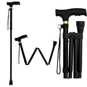 Trekking Poles Folding Walking Sticks Hiking Trekking Poles Trail Ultralight 4 Section Adjustable Canes Aluminum Alloy Outdoor Walking Sticks J230224