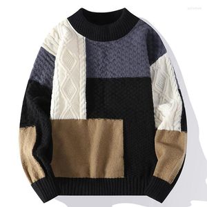 Men's Sweaters 2023 Spring Light Luxury Fashion Men Sweater Round Neck Comfortable Casual Bottom Knitwear Boutique Clothing SimpleStyle
