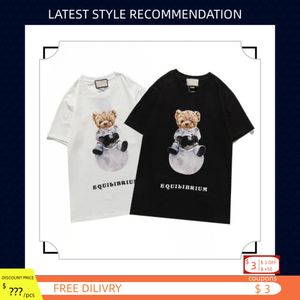 Men's T Shirt Women Designer T Shirts Short Summer Fashion Casual with Brand High Quality Luxury Teddy bear Designers Couple's t-shirt