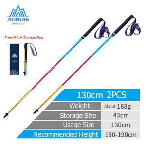 Trekking Poles Aonijie E4201 Zpole Folding Ultralight Quick Lock Trekking Poles vandringsstång Running Walking Stick Carbon Fiber J230224