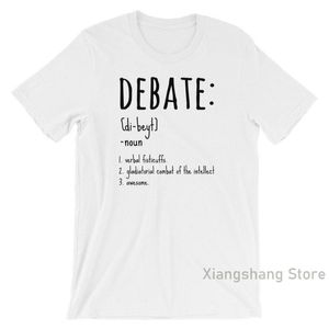 Herr t-skjortor rolig debatter skjorta debatt Team Captain Teacher Lover Gift Tal och arguer kortärmad unisex t-shirt