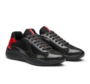 2024S/s Lightweight Americas Cup Sports Shoes Patent Leather Nylon Top Luxurious Brand Sneakers Mens Skateboard Mesh Runner Casual Outdoor Walking