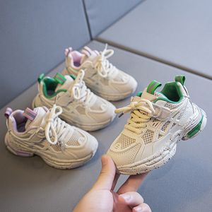 Sneakers Children Casual Shoes Kids For Boys Girls Students Running Sport Air Mesh Breattable Soft Comfort 2023 Spring 230224