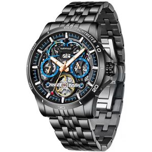Mark Huafei's new watch mechanical men's waterproof high-grade automatic tourbillon hollowed-out brand men's wrist watch Luxury wristwatch33