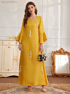 الفساتين غير الرسمية تولين النساء غير الرسمي Maxi Long Dress 2022 الصيف التطريز الفاخرة Abaya Abaya Abaya Turkey African African Party Robe Vestido