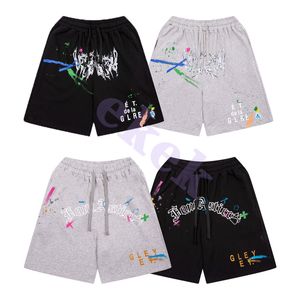 Marca de moda masculino shorts de luxo de grafite de luxo cal￧as estampas coloridas