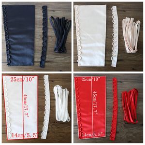 Waist Chain Belts 3pcs1Set Satin Corset Kit Zipper Replacement Wedding Gown Colors Back Lace Up Dress Accessories TJM9221 230224