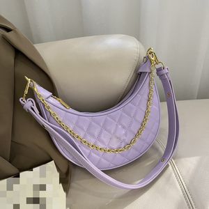 Chanei Crescent Bag Crossbody Worka na ramiona torebki damskie i torebki Zdejmowany łańcuch z podwójnym ramionowym tylnym zamkiem kieszonkowym 25x21x6cm