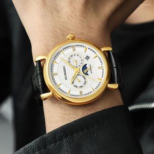 Armbanduhren Kleid Uhren für Männer Automatische mechanische Luxus 42mm Edelstahl 5Bar wasserdichte Uhr 2023 OUSHIDU