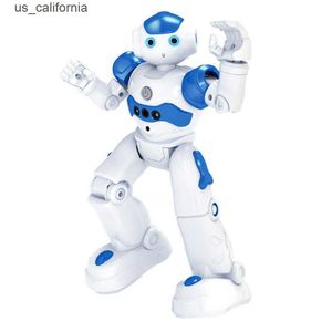 Intelligence toys New Intelligent Early Education Infrared Remote Control Robot Puzzle Boy Children's Toy Gesture Induction USB Charging Robot W0224