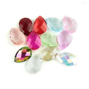 Chandelier Crystal 38mm/50mm Mixed Colors Tear Drop Glass Prism DIY Pendant Jewelry Lighting Parts