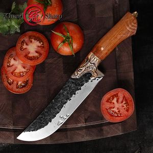 Chef Knife Stainless Steel Traditional Chinese Slaughter Butcher Tools Kitchen Cooking BBQ Gadgets Slicing Meat Vegetables254a