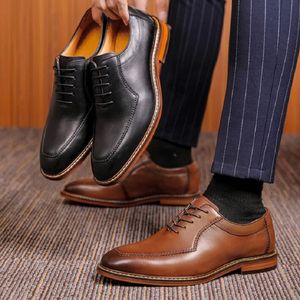 Handmade Genuine Cowhide Men Leather Business British Style Dress s Wedding Groom Shoes D A a Shoe