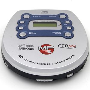 CD Player Portable CD Player Walkman Система высококачественная музыкальная индивидуальная диски LCD 3.5 Audio Jack CD-R-RW MP3 Disc Play Console 230224