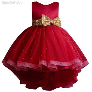 Vestidos de menina vestidos de flor de flor de crianças vintage festas de casamento bordadas para a festa de garotas, vestido de bola, vestido de bola, roupas de meninas w0224