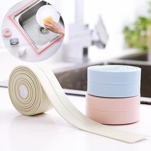 Bath Accessory Set Bathroom Shower Sink Sealing Tape Strip White PVC Self Adhesive Sealant Waterproof Wall Sticker For Kitchen