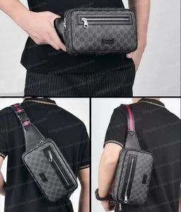 مصمم حقيبة الخصر BUMBAG حزام رجالي حقيبة ظهر على ظهره محافظ Messenger Messenger حقيبة اليد Women Women Wallet Fannypack Back Grid Bags Goods689