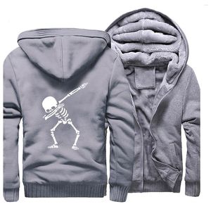 Erkek Hoodies Komik Kafatası mahsulü Ptrint Kalın Raglan 2023 Kış Sweatshirt Erkekler rahat artı boyutu ceket moda vücut ağacı ceket